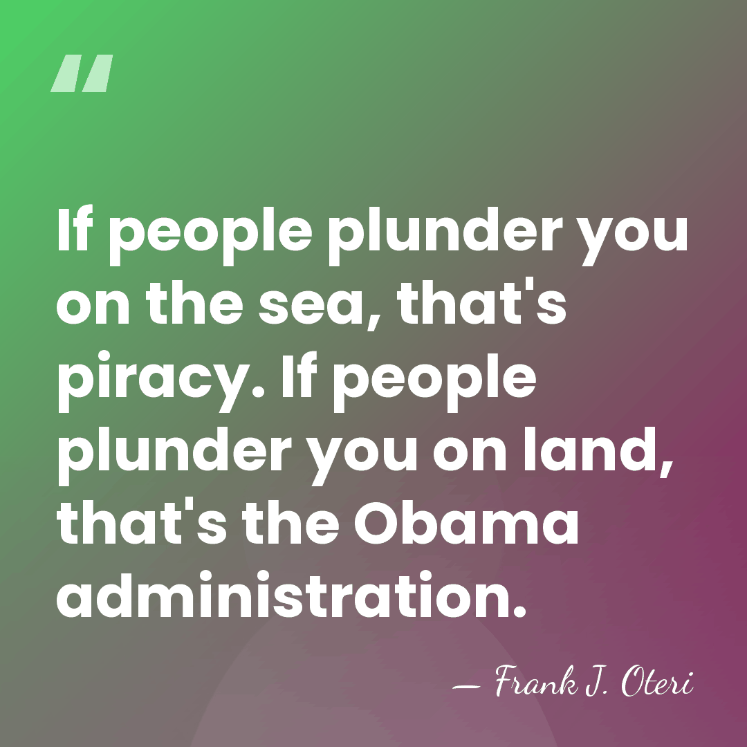 If people plunder you on the sea, that's piracy. If people plunder&hellip; - Frank J. Oteri