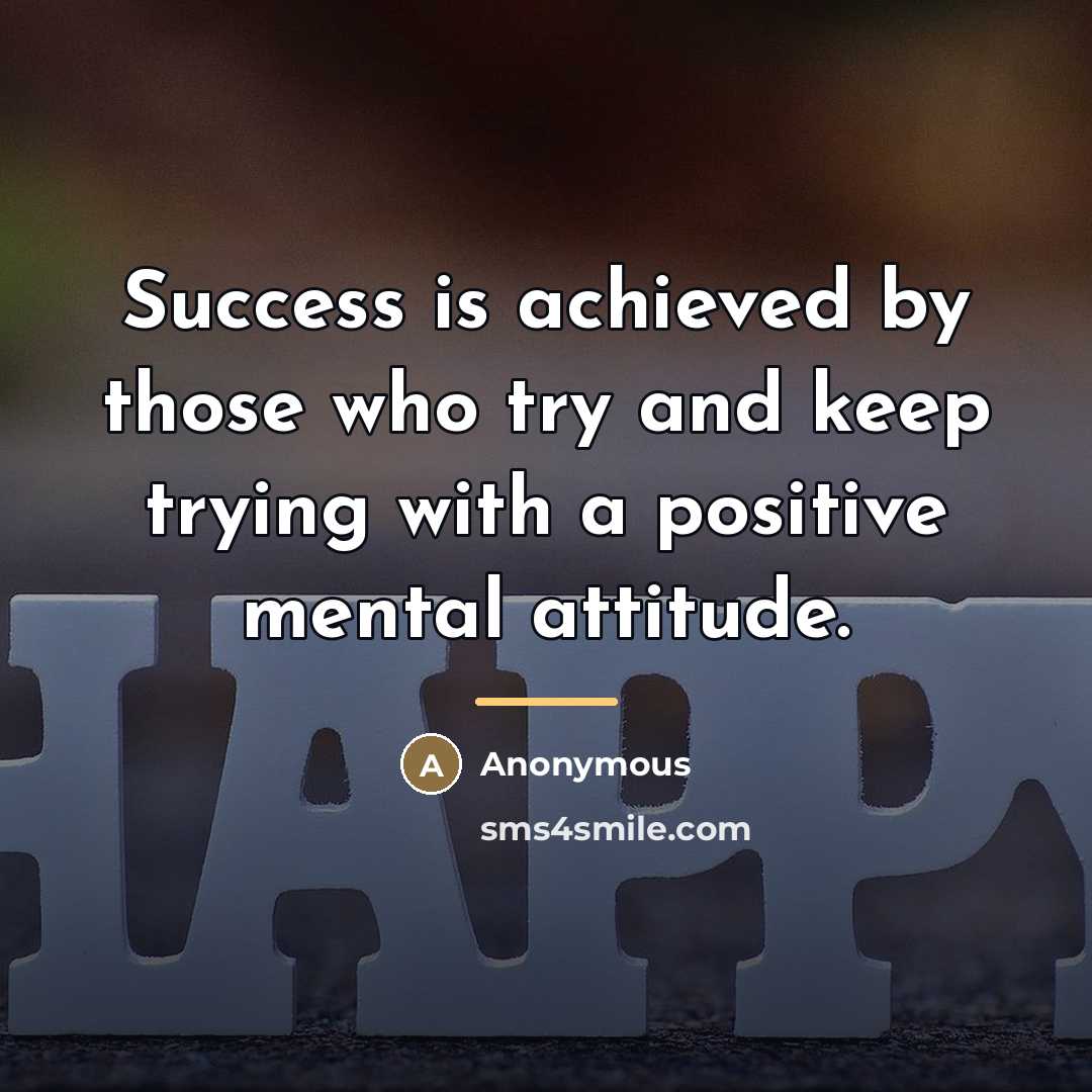 “Success is achieved by those who try and keep trying…” quote by Anonymous