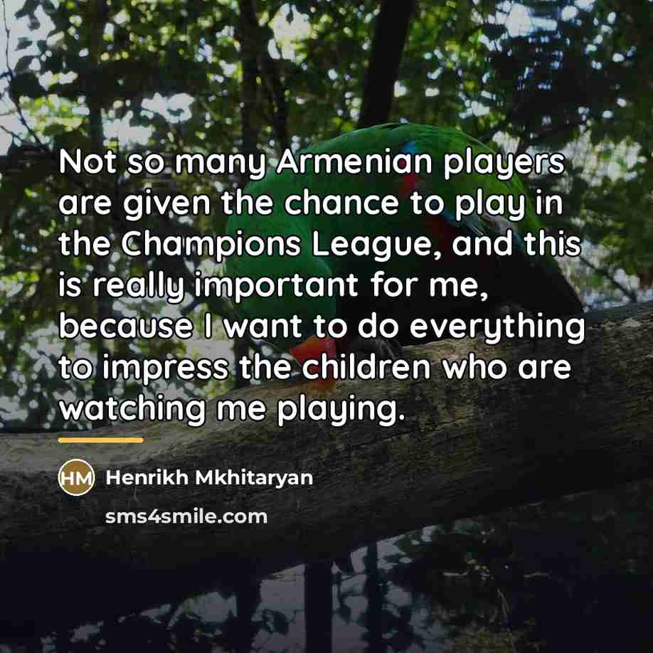 “Not so many Armenian players are given the chance to…” quote by Henrikh Mkhitaryan