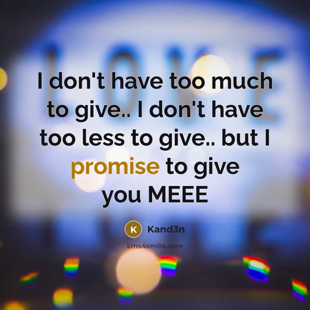 “I don't have too much to give.. I don't have…” quote by Kand3n