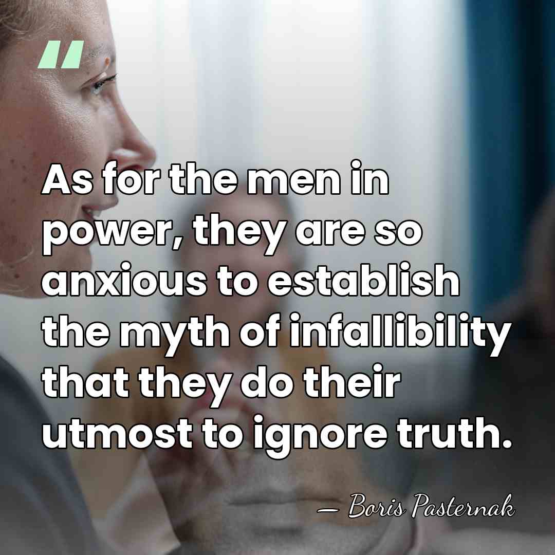 As for the men in power, they are so anxious to establish&hellip; - Boris Pasternak