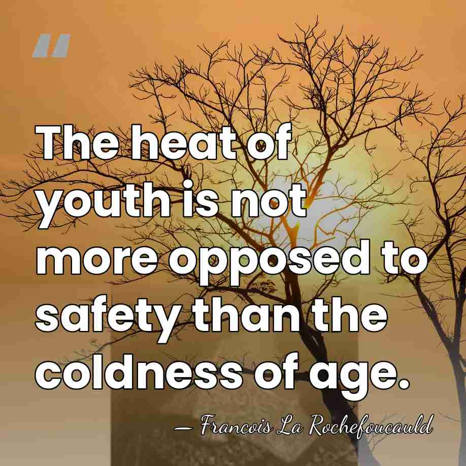The heat of youth is not more opposed to safety than the&hellip; - Francois La Rochefoucauld