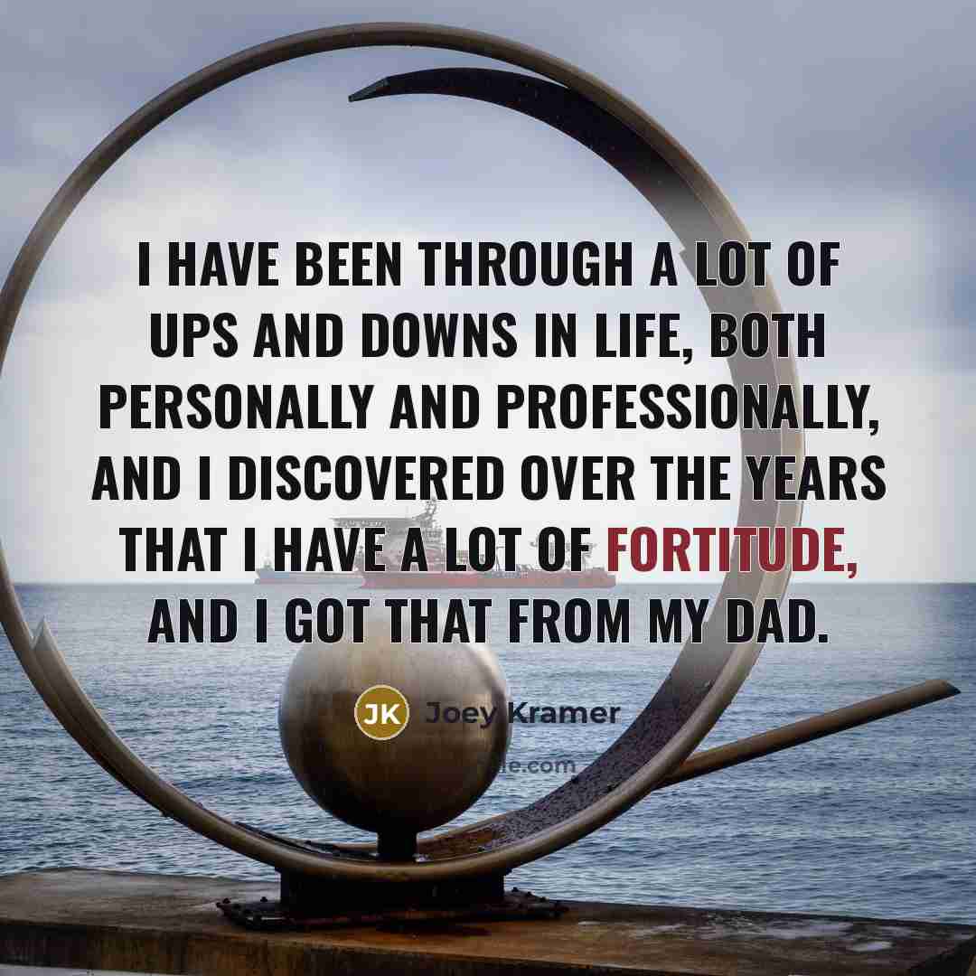 “I have been through a lot of ups and downs…” quote by Joey Kramer