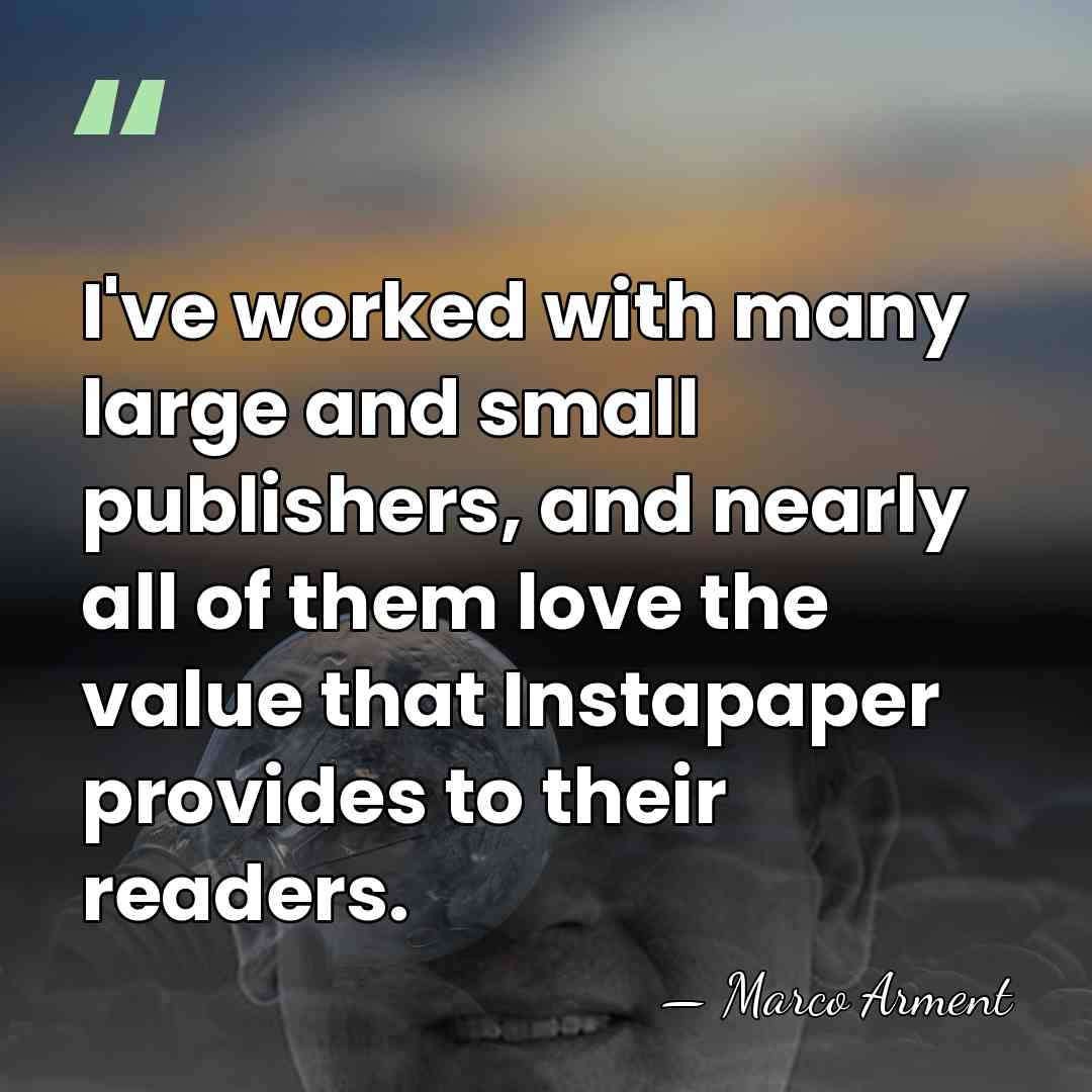 I've worked with many large and small publishers, and nearly all of&hellip; - Marco Arment