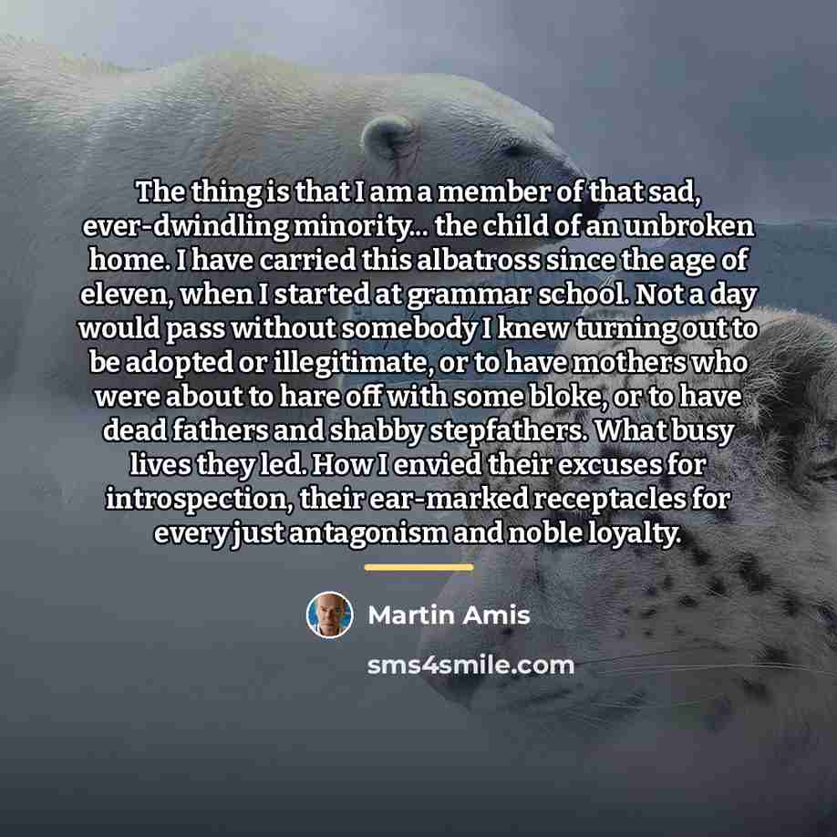 “The thing is that I am a member of that…” quote by Martin Amis