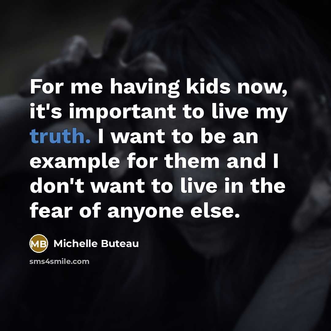 “For me having kids now, it's important to live my…” quote by Michelle Buteau