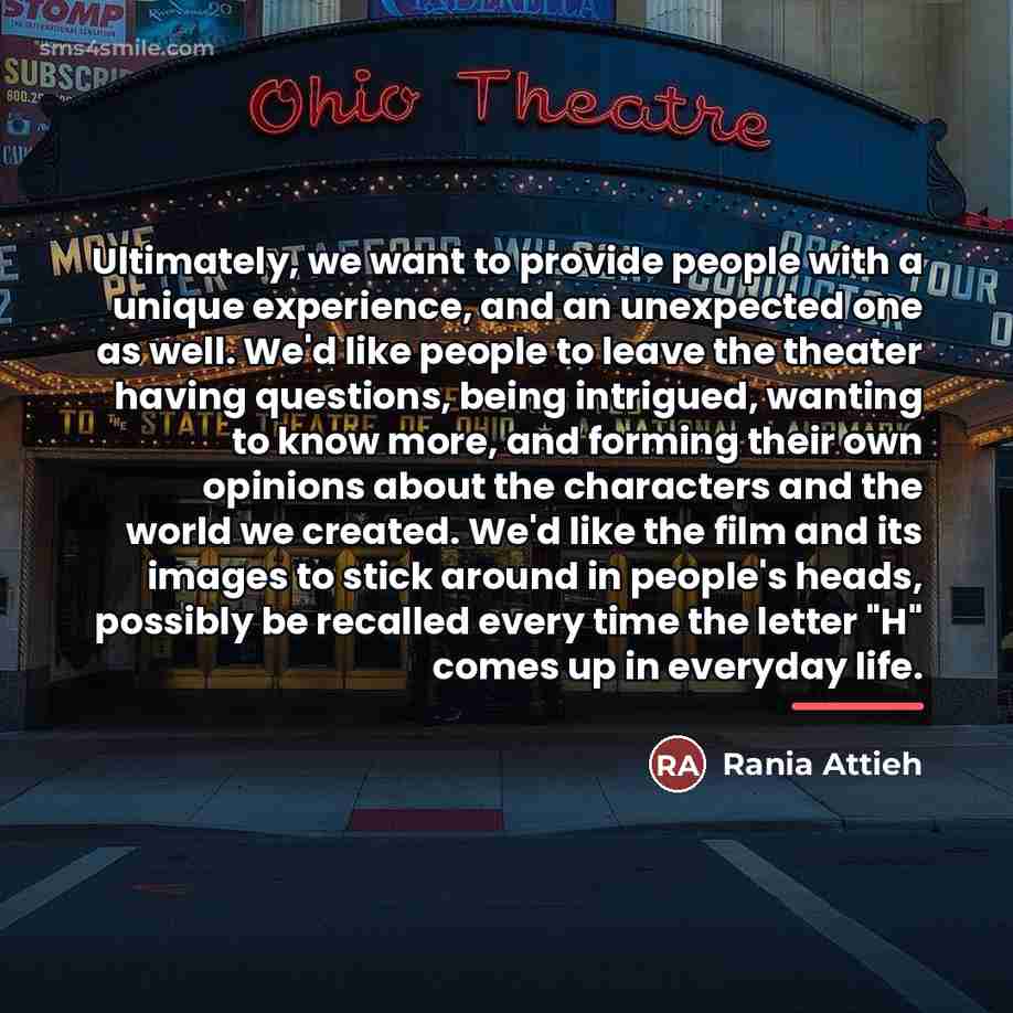 “Ultimately, we want to provide people with a unique experience,…” quote by Rania Attieh