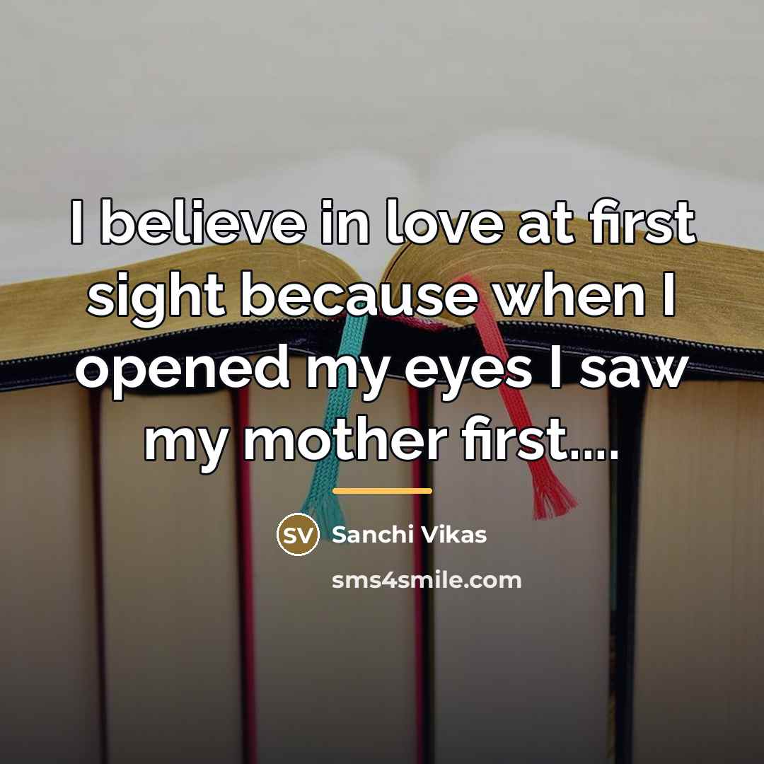 “I believe in love at first sight because when I…” quote by Sanchi Vikas