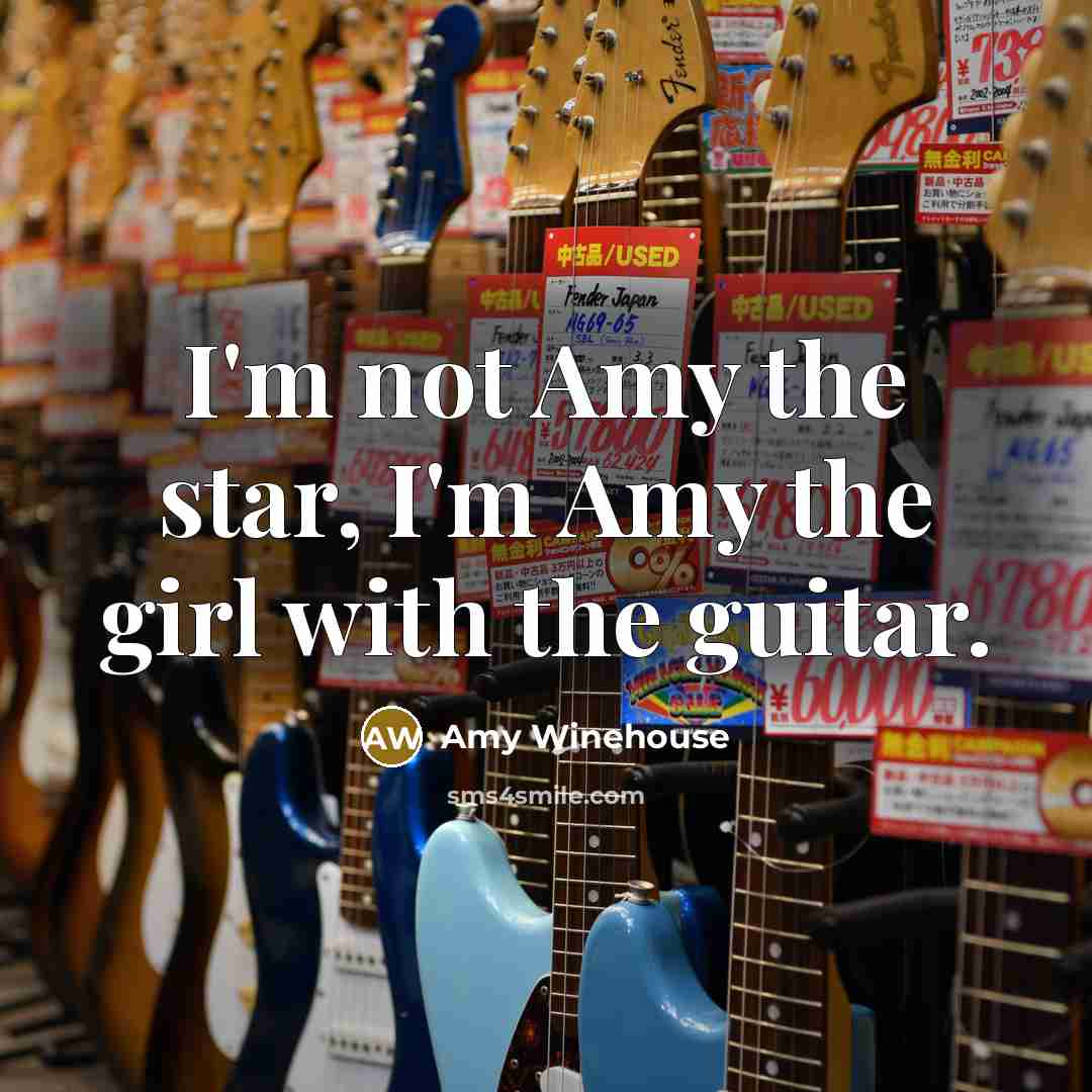 “I'm not Amy the star, I'm Amy the girl with…” quote by Amy Winehouse