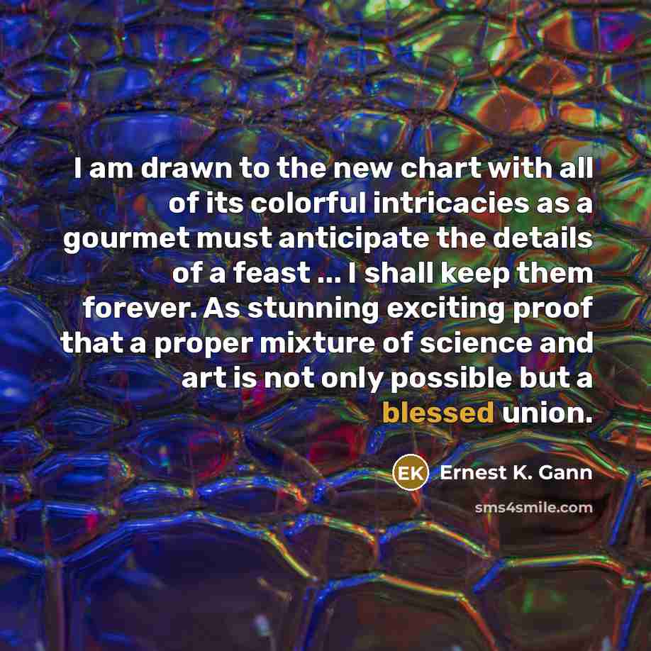 “I am drawn to the new chart with all of…” quote by Ernest K. Gann