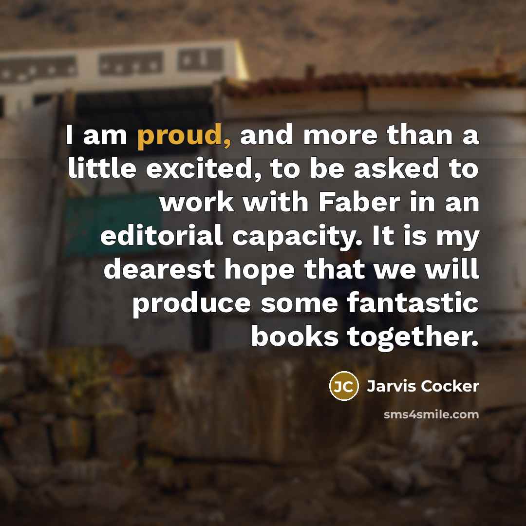 “I am proud, and more than a little excited, to…” quote by Jarvis Cocker