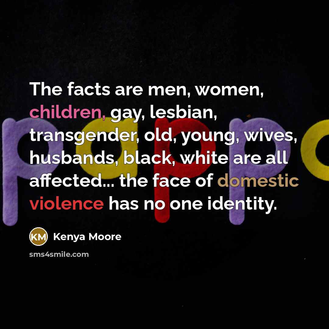 “The facts are men, women, children, gay, lesbian, transgender, old,…” quote by Kenya Moore