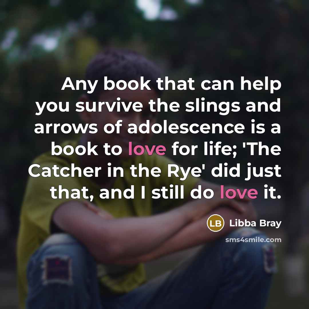 “Any book that can help you survive the slings and…” quote by Libba Bray