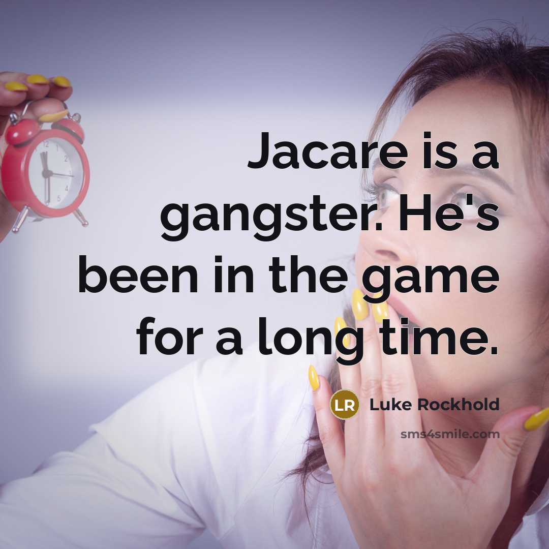 “Jacare is a gangster. He's been in the game for…” quote by Luke Rockhold