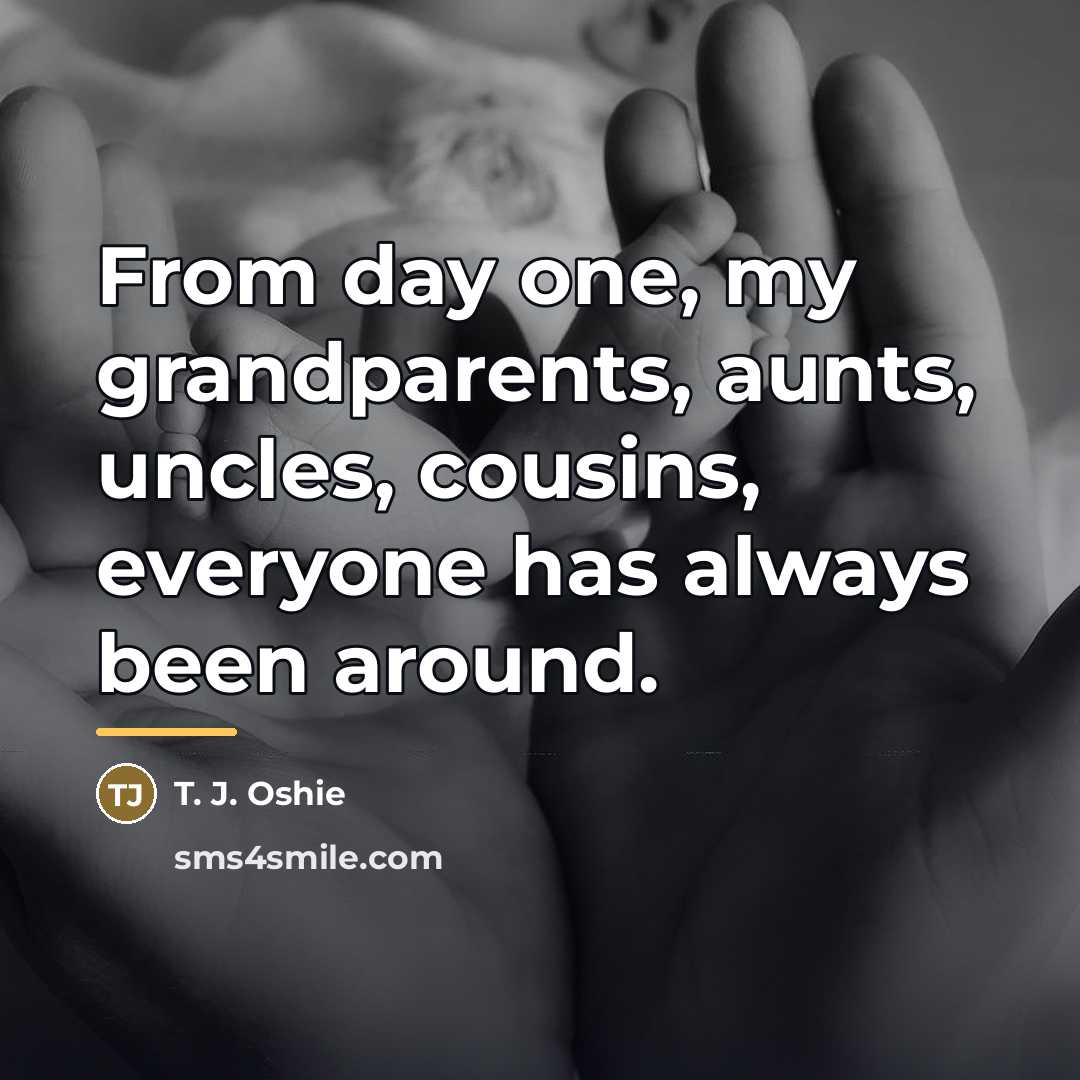 “From day one, my grandparents, aunts, uncles, cousins, everyone has…” quote by T. J. Oshie