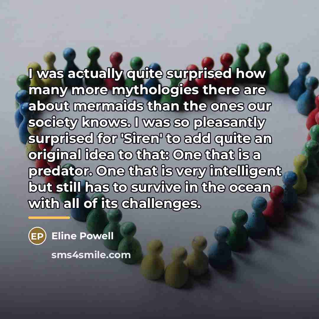“I was actually quite surprised how many more mythologies there…” quote by Eline Powell
