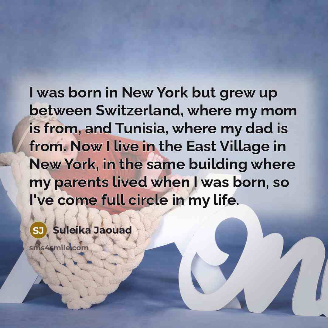 “I was born in New York but grew up between…” quote by Suleika Jaouad