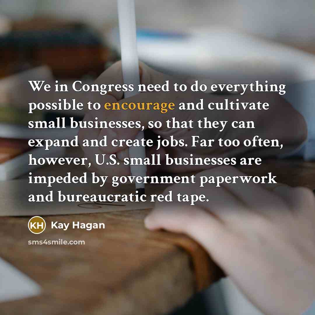 “We in Congress need to do everything possible to encourage…” quote by Kay Hagan