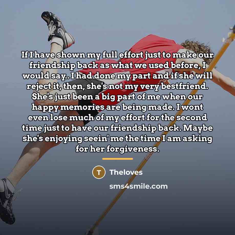 “If I have shown my full effort just to make…” quote by Theloves
