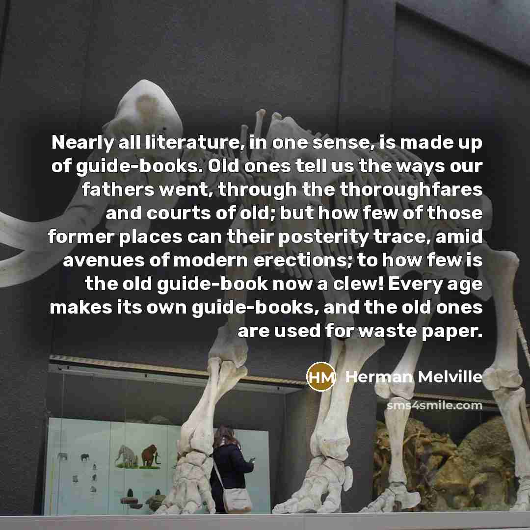 “Nearly all literature, in one sense, is made up of…” quote by Herman Melville