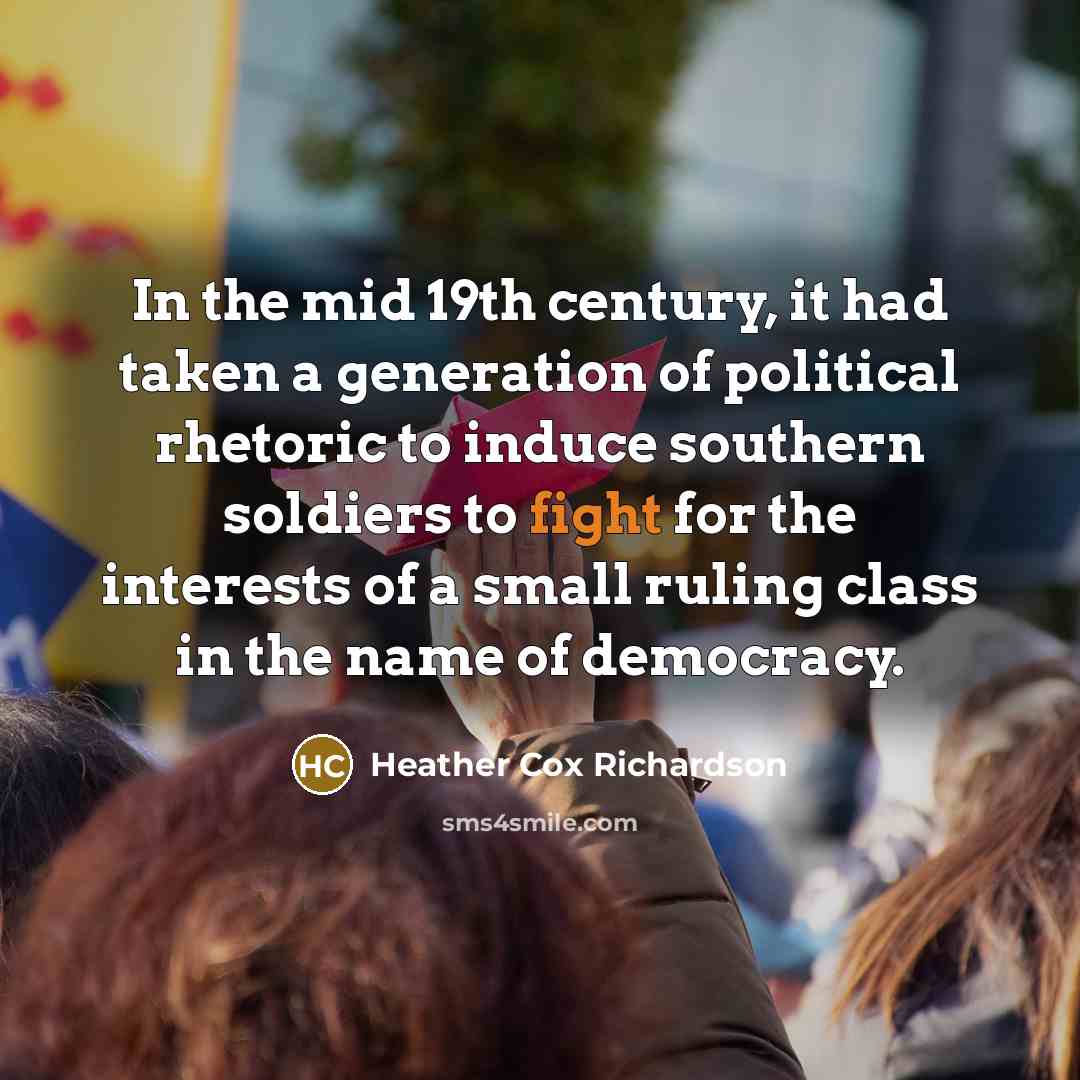 “In the mid 19th century, it had taken a generation…” quote by Heather Cox Richardson