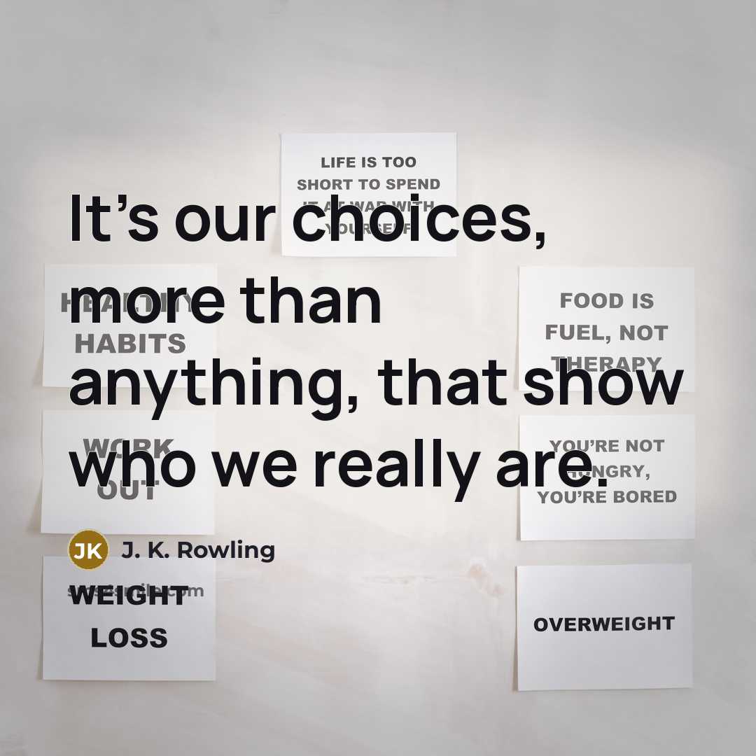 “It's our choices, more than anything, that show who we…” quote by J. K. Rowling