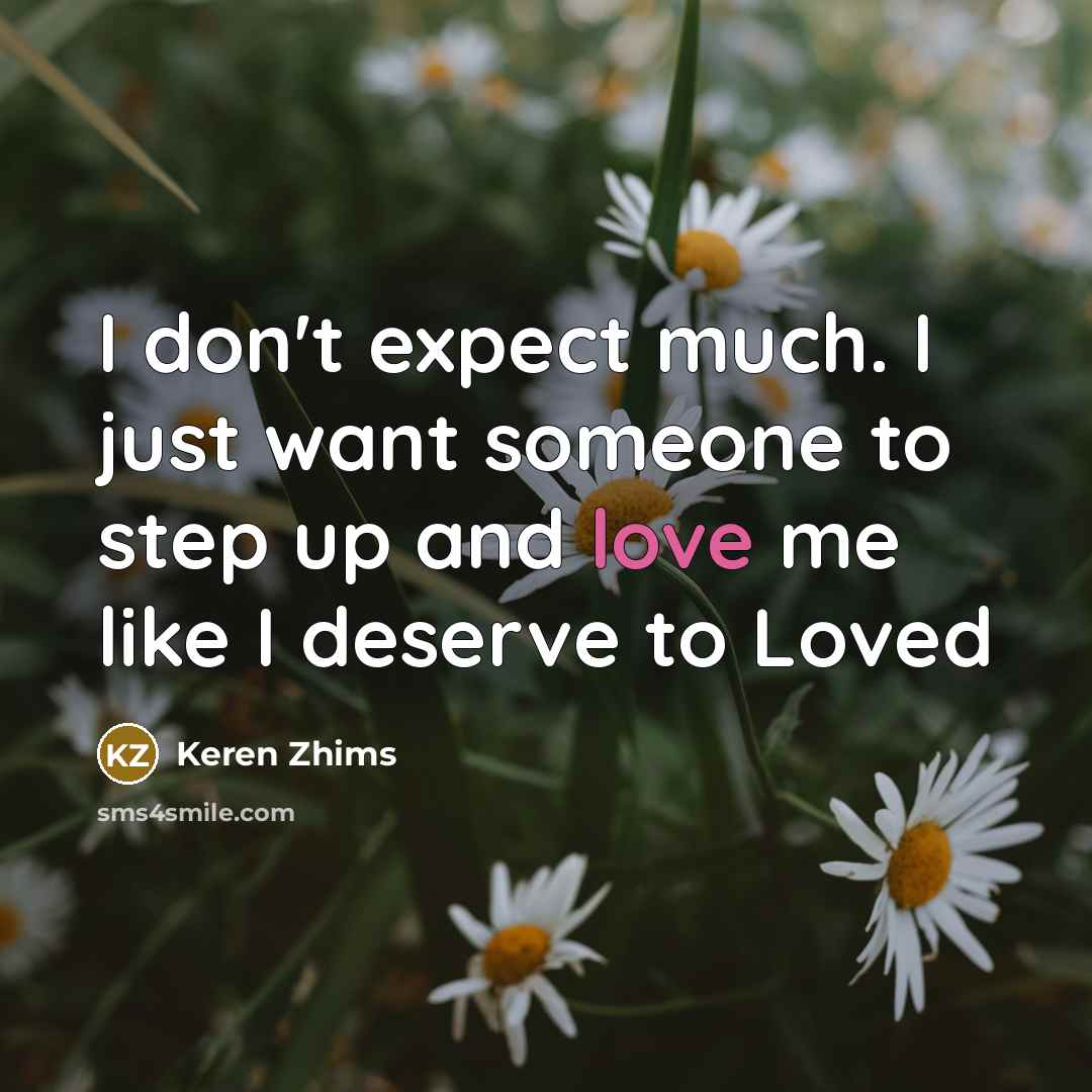 “I don't expect much. I just want someone to step…” quote by Keren Zhims