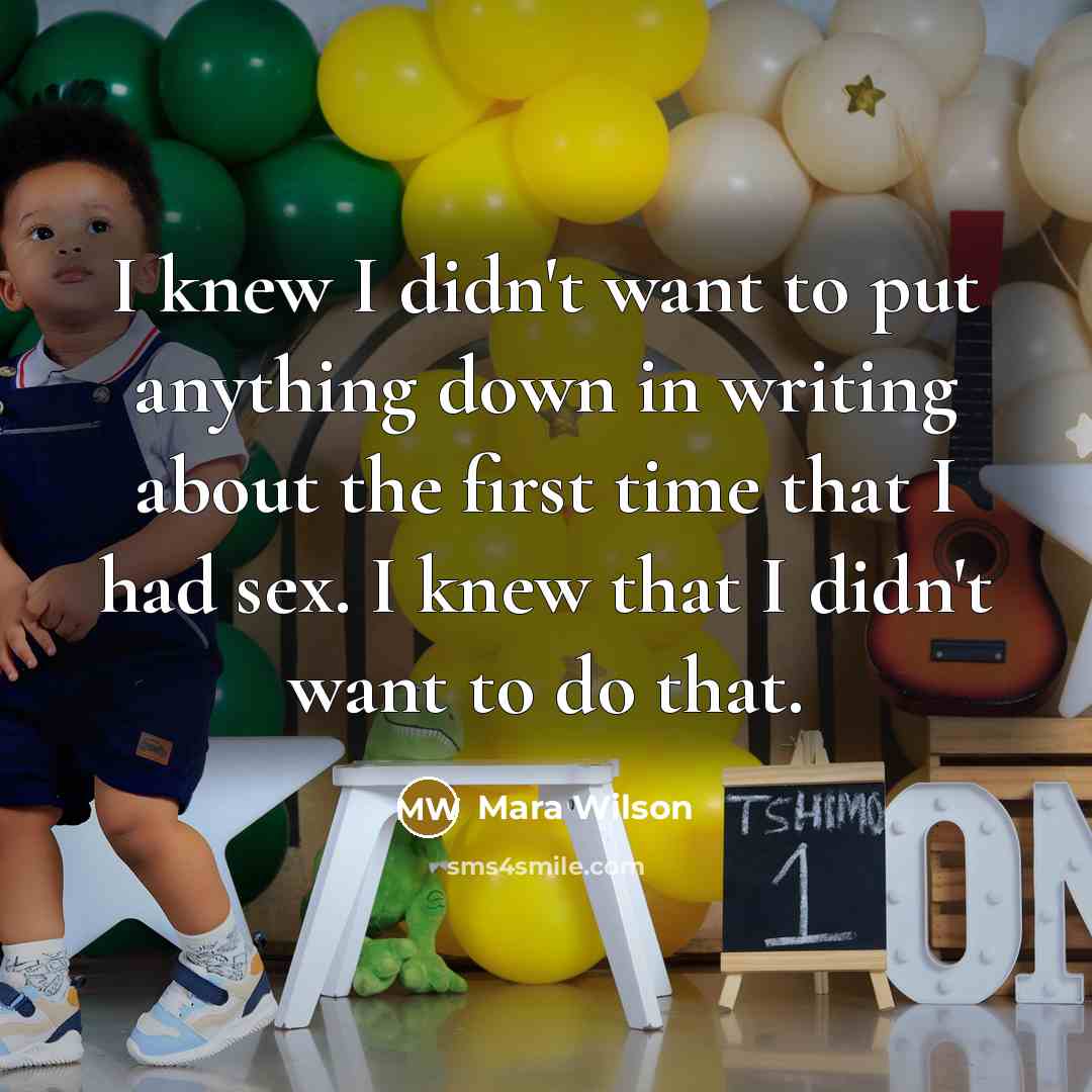 “I knew I didn't want to put anything down in…” quote by Mara Wilson