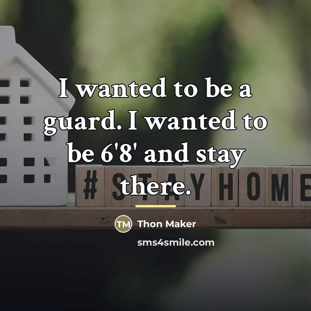“I wanted to be a guard. I wanted to be…” quote by Thon Maker
