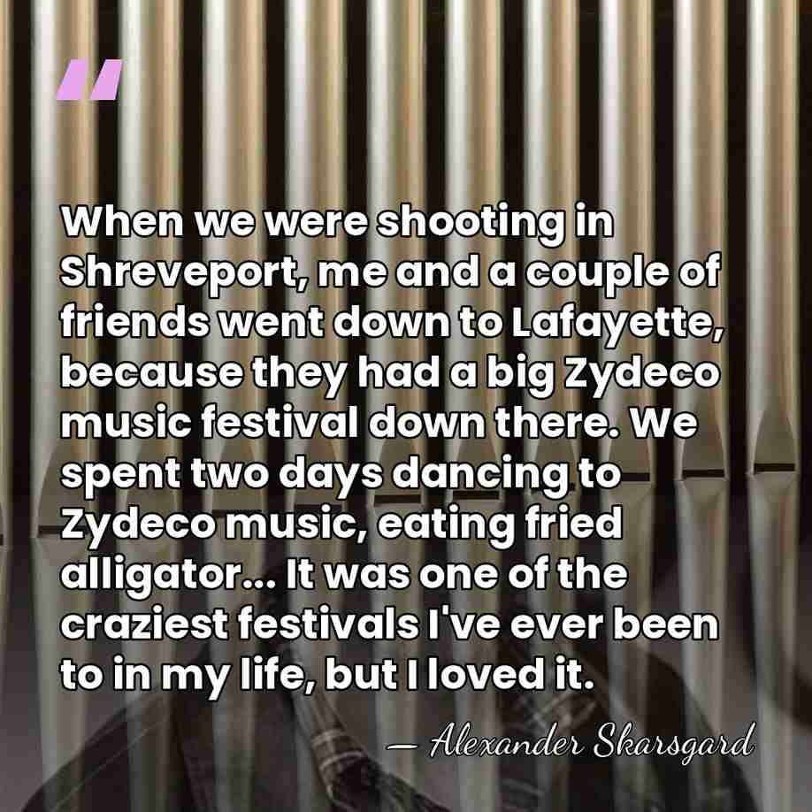 When we were shooting in Shreveport, me and a couple of friends&hellip; - Alexander Skarsgard