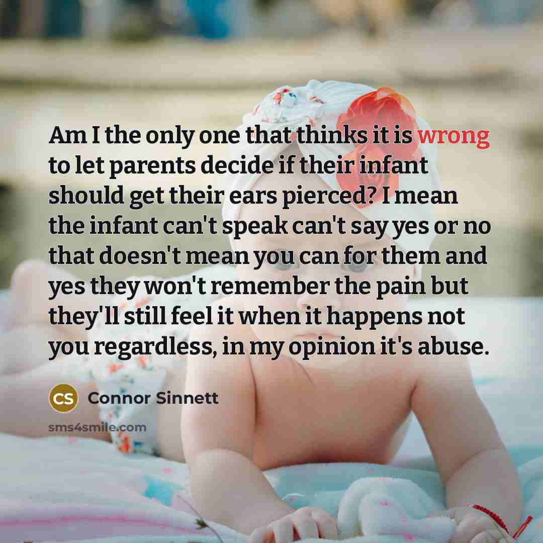 “Am I the only one that thinks it is wrong…” quote by Connor Sinnett