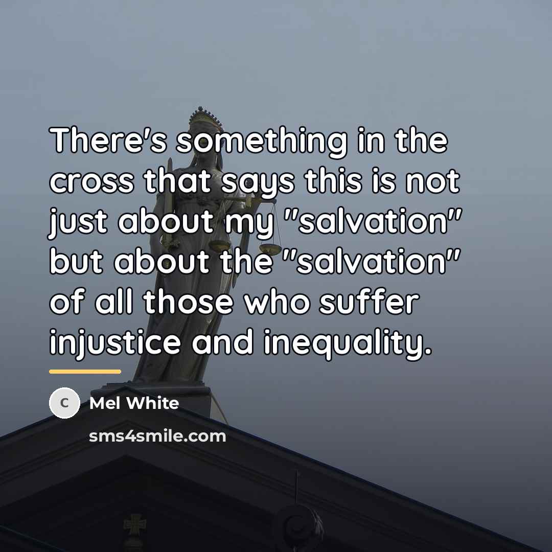 “There's something in the cross that says this is not…” quote by Mel White