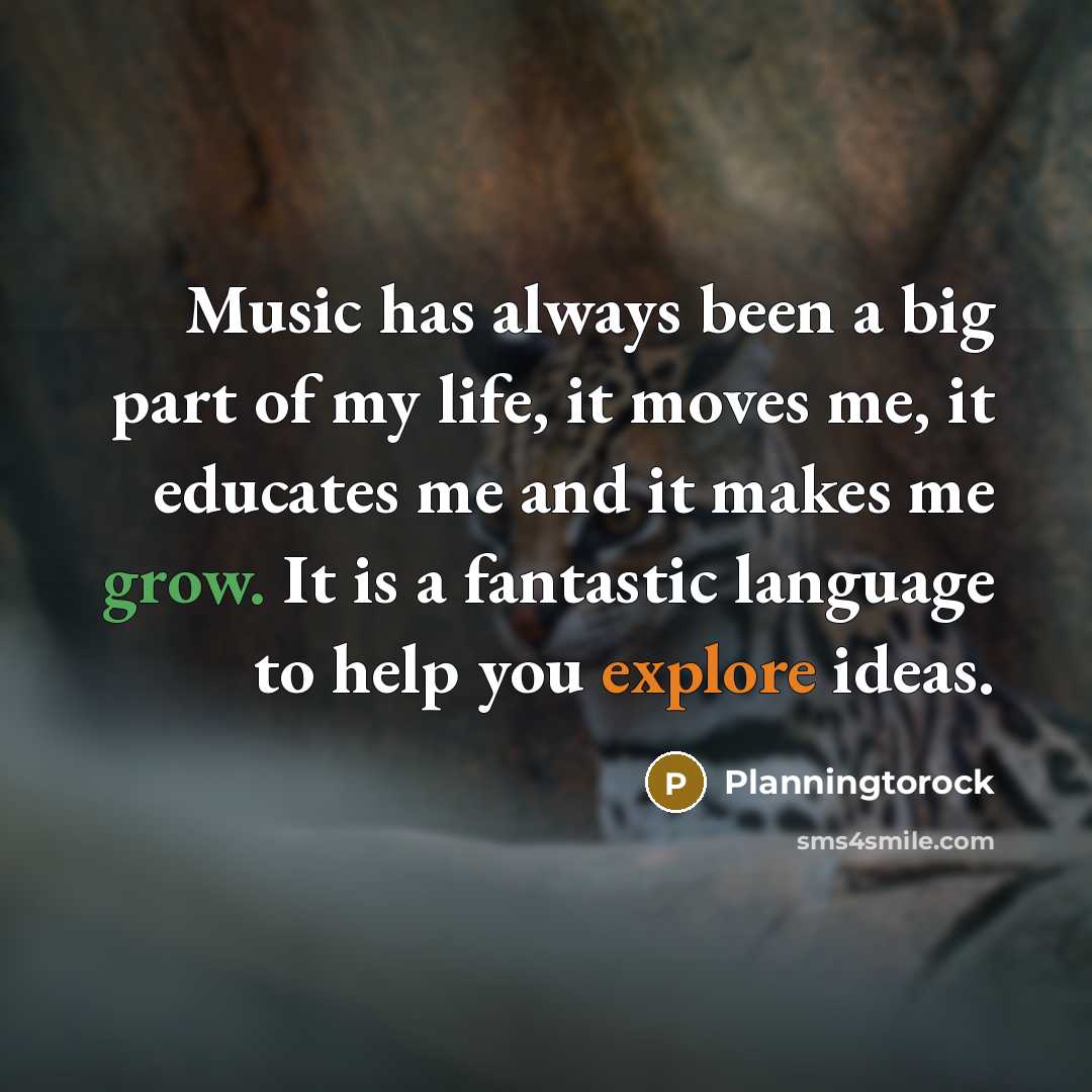 “Music has always been a big part of my life,…” quote by Planningtorock