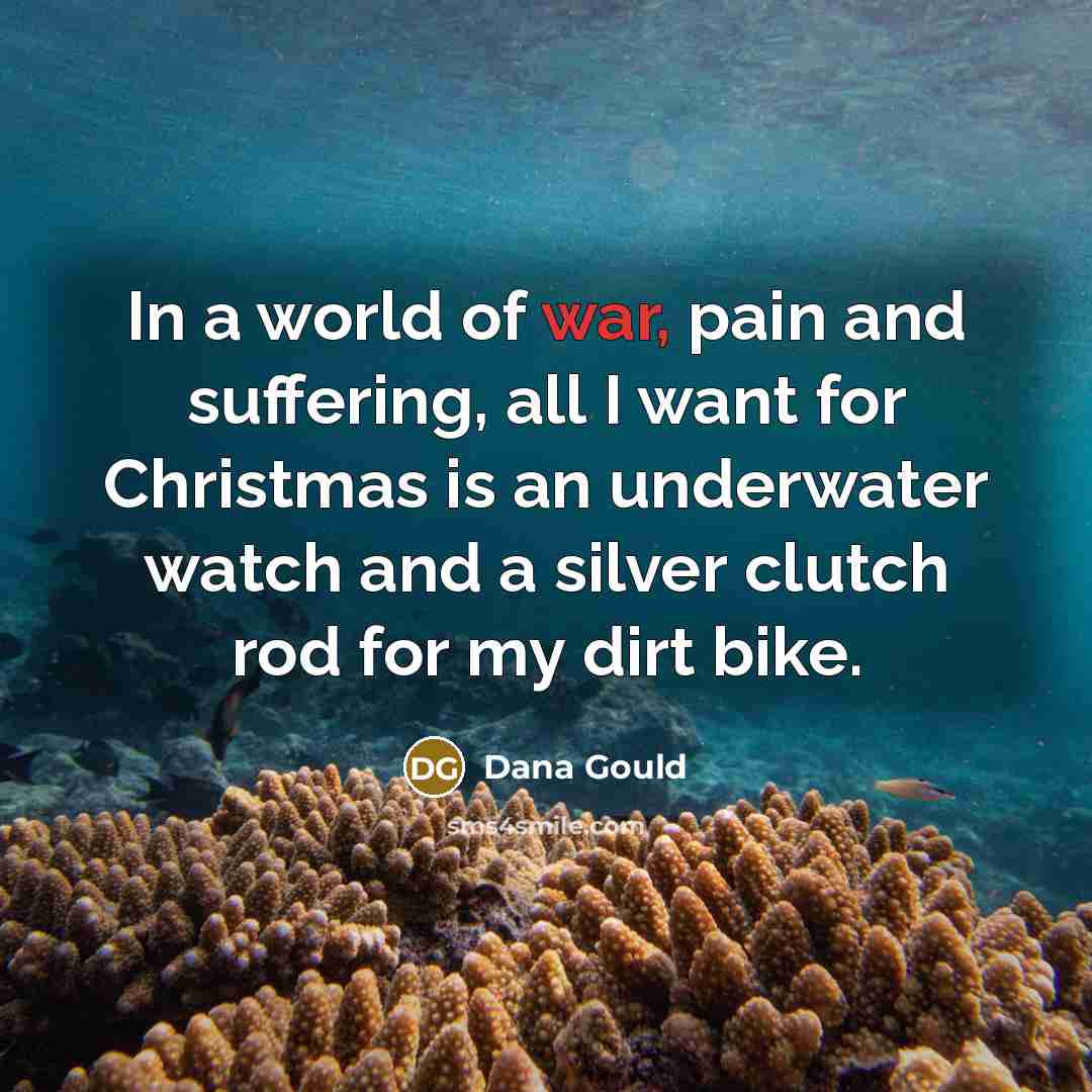 “In a world of war, pain and suffering, all I…” quote by Dana Gould