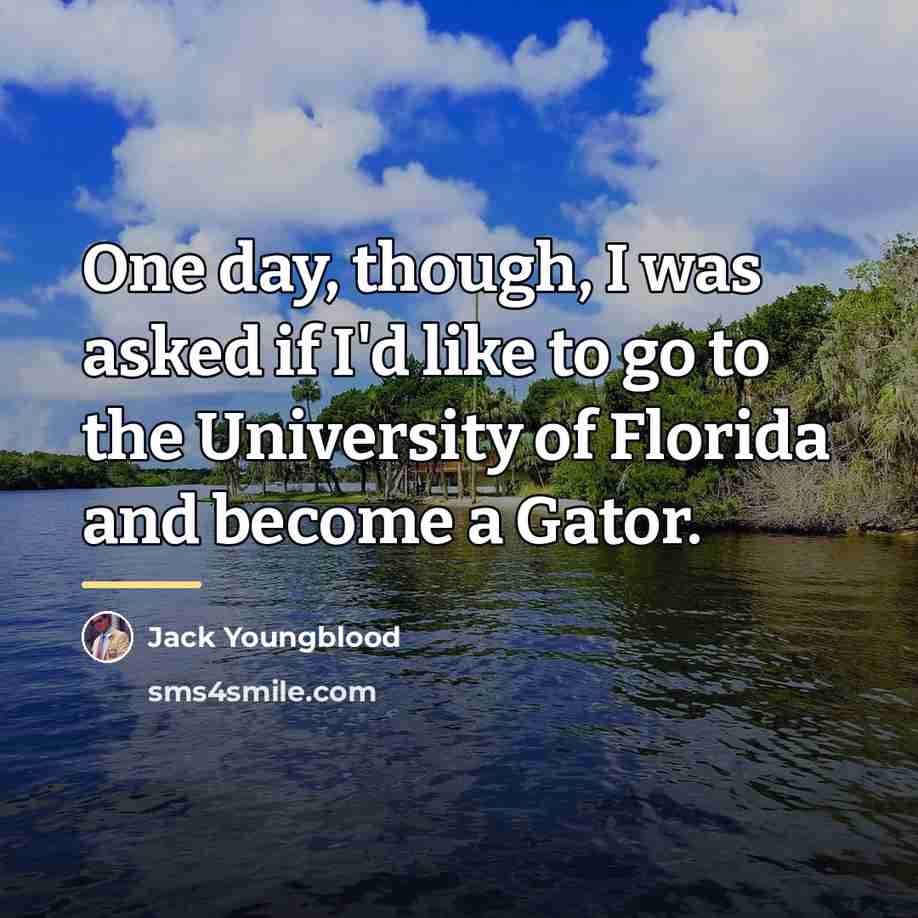 “One day, though, I was asked if I'd like to…” quote by Jack Youngblood