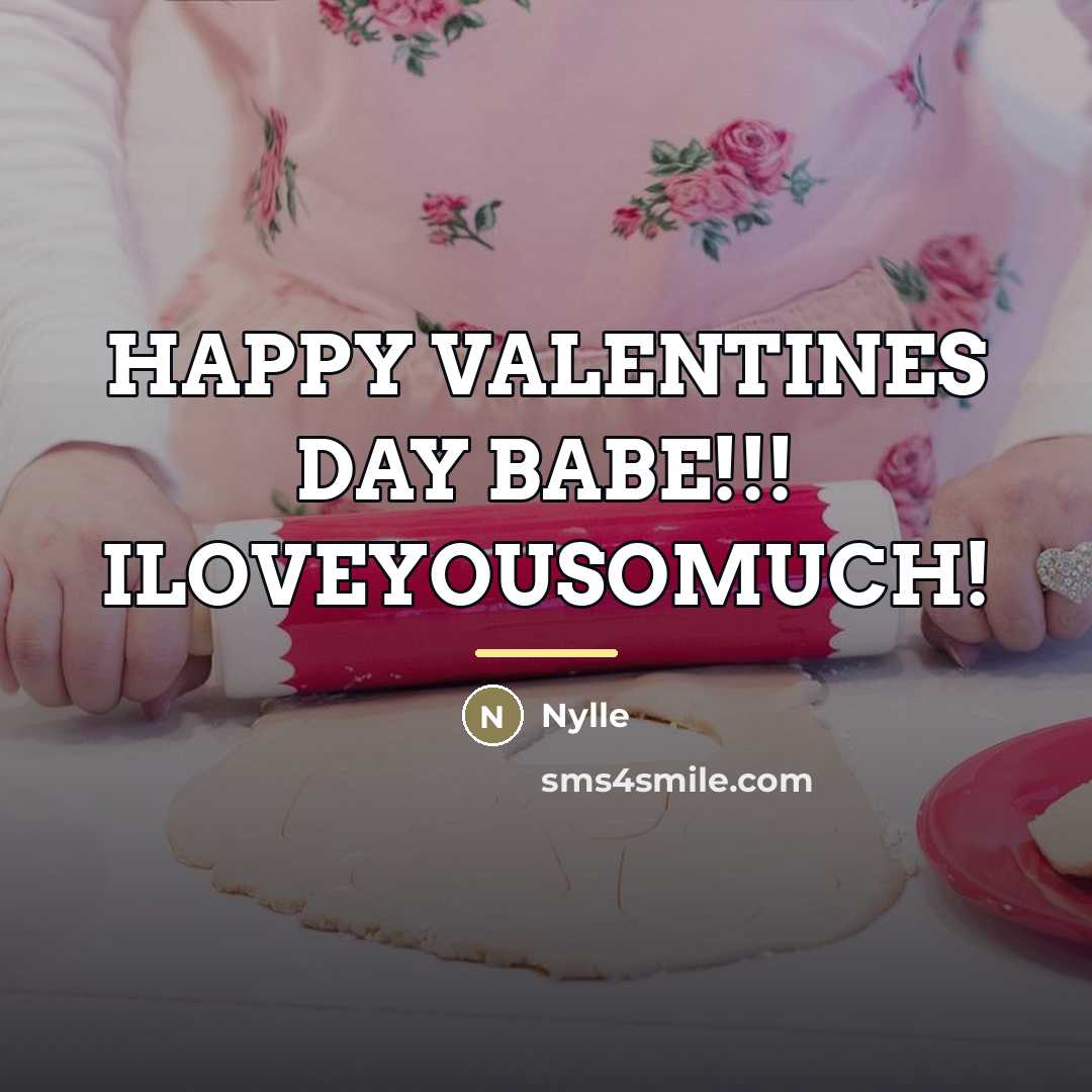 “HAPPY VALENTINES DAY BABE!!! ILOVEYOUSOMUCH!…” quote by Nylle