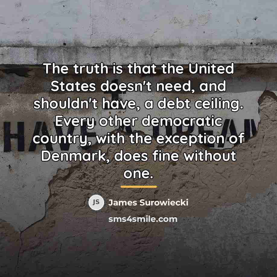 “The truth is that the United States doesn't need, and…” quote by James Surowiecki