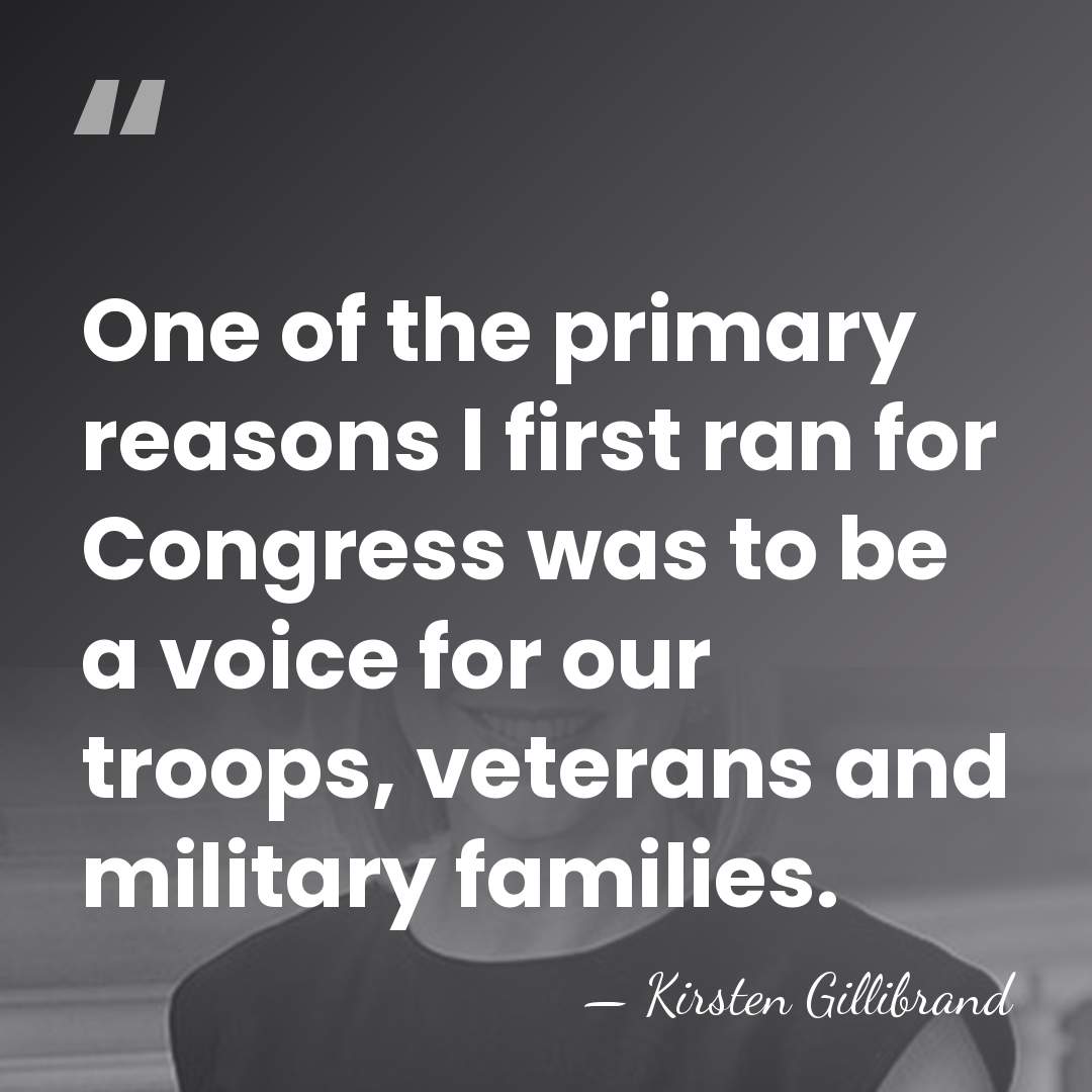One of the primary reasons I first ran for Congress was to&hellip; - Kirsten Gillibrand