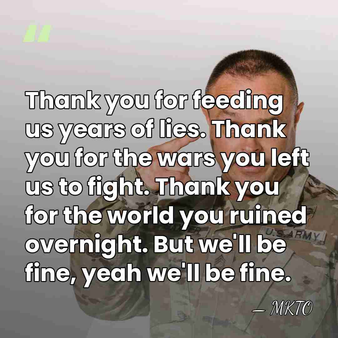 Thank you for feeding us years of lies. Thank you for the&hellip; - MKTO