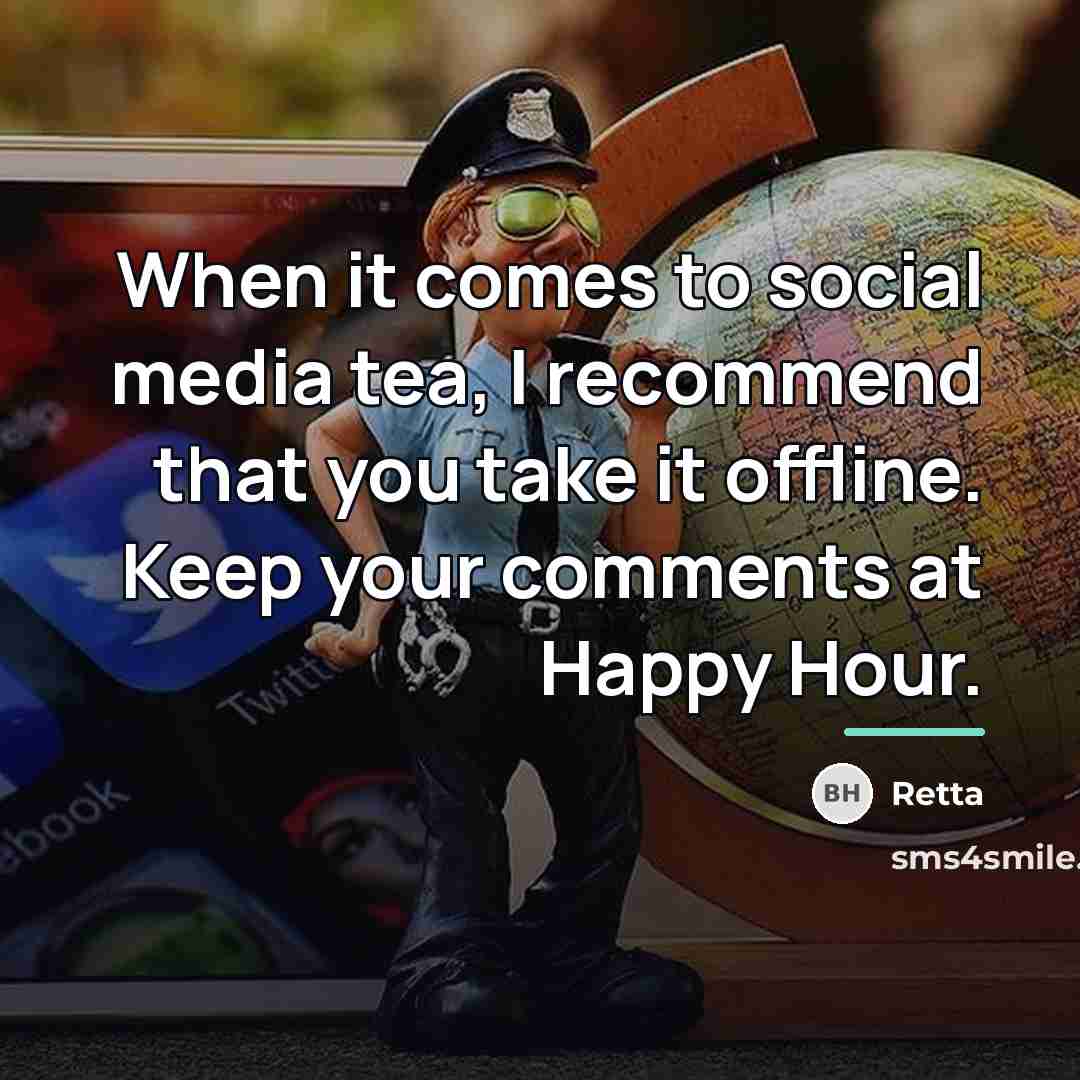 “When it comes to social media tea, I recommend that…” quote by Retta