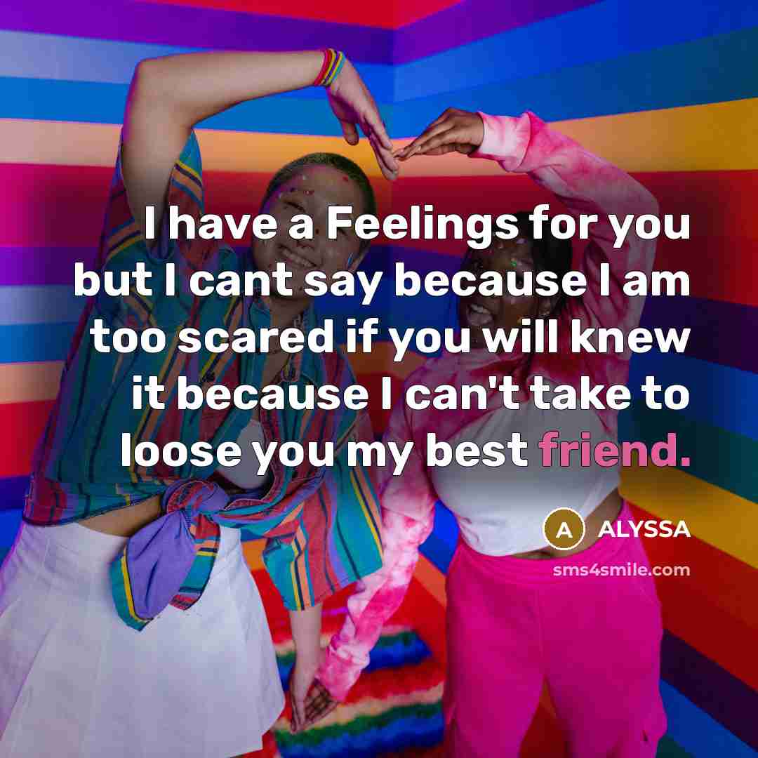 “I have a Feelings for you but I cant say…” quote by Alyssa