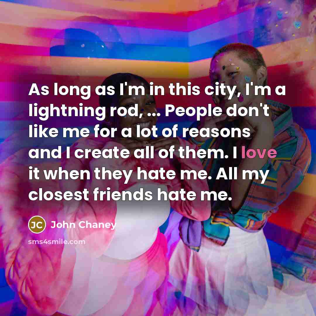 “As long as I'm in this city, I'm a lightning…” quote by John Chaney