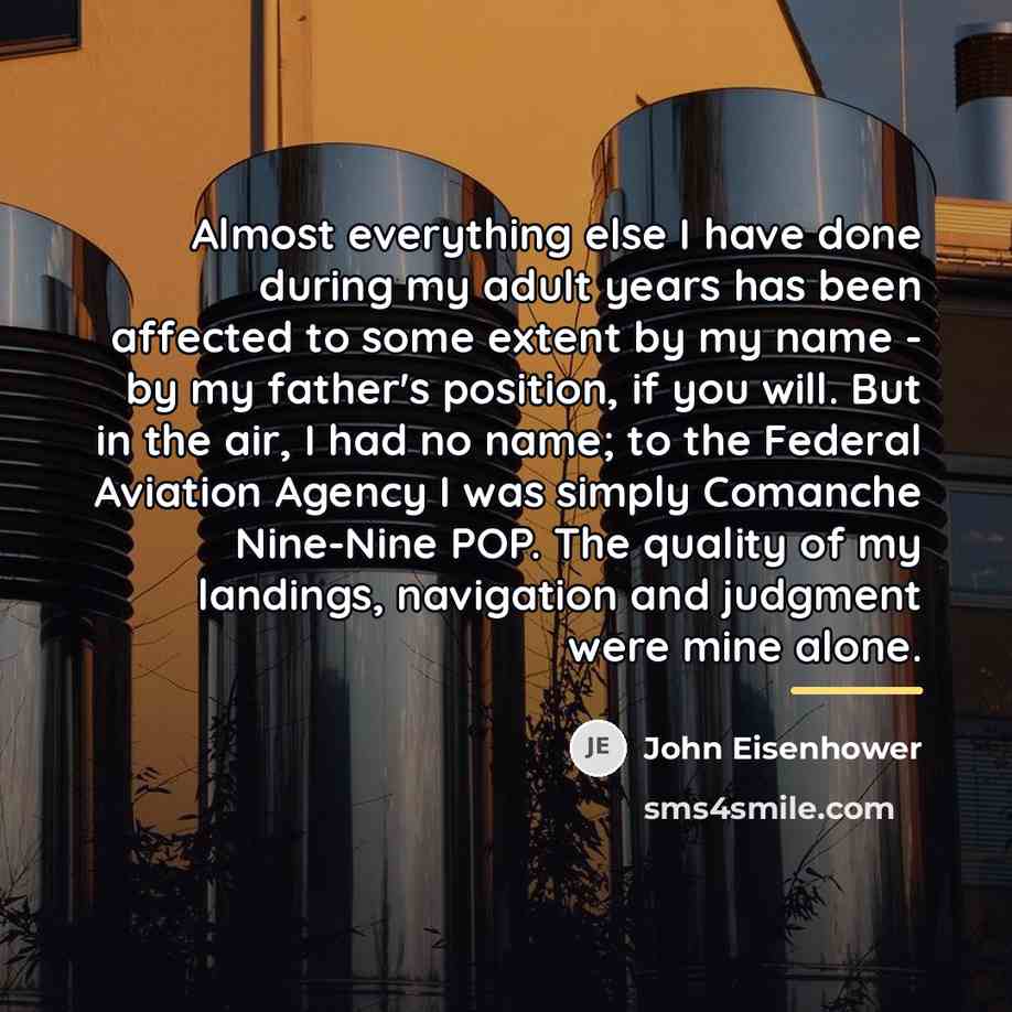 “Almost everything else I have done during my adult years…” quote by John Eisenhower