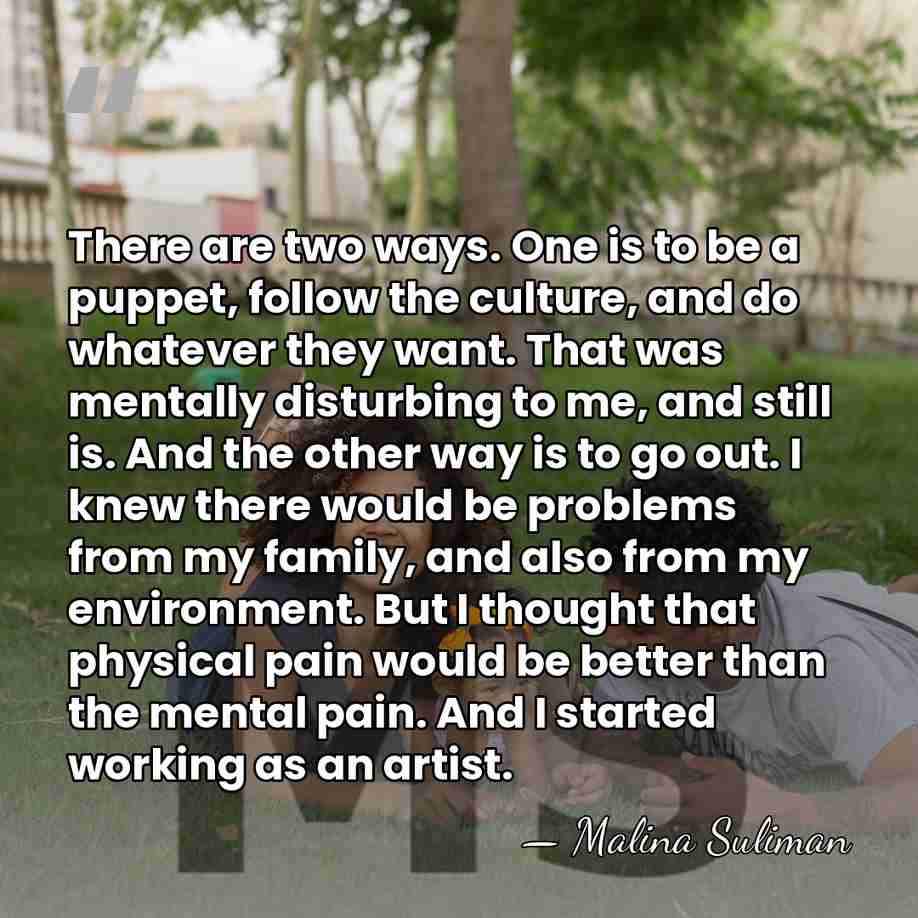 There are two ways. One is to be a puppet, follow the&hellip; - Malina Suliman