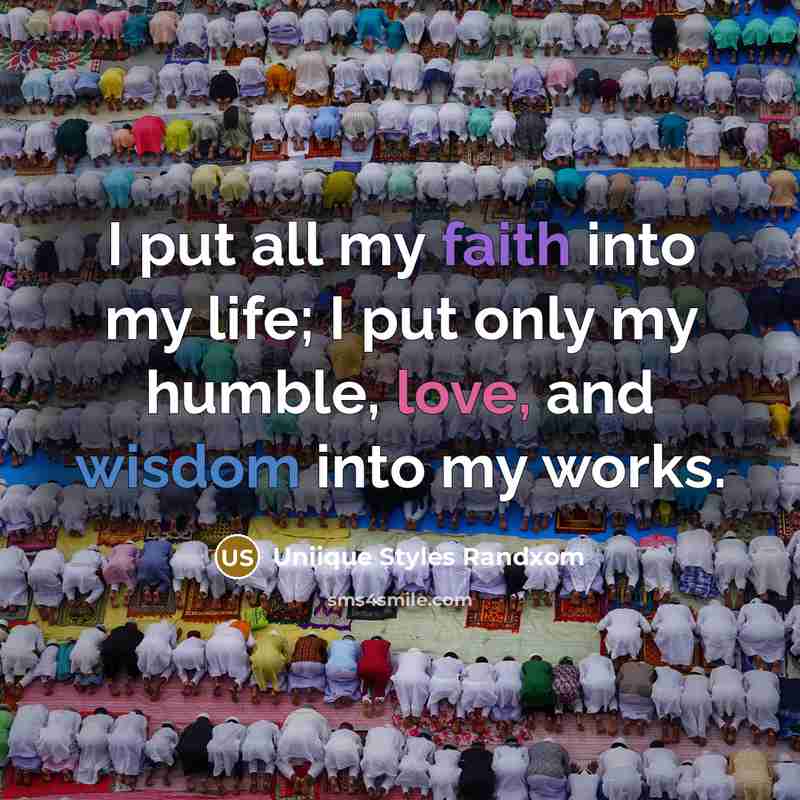 “I put all my faith into my life; I put…” quote by Uniique Styles Randxom