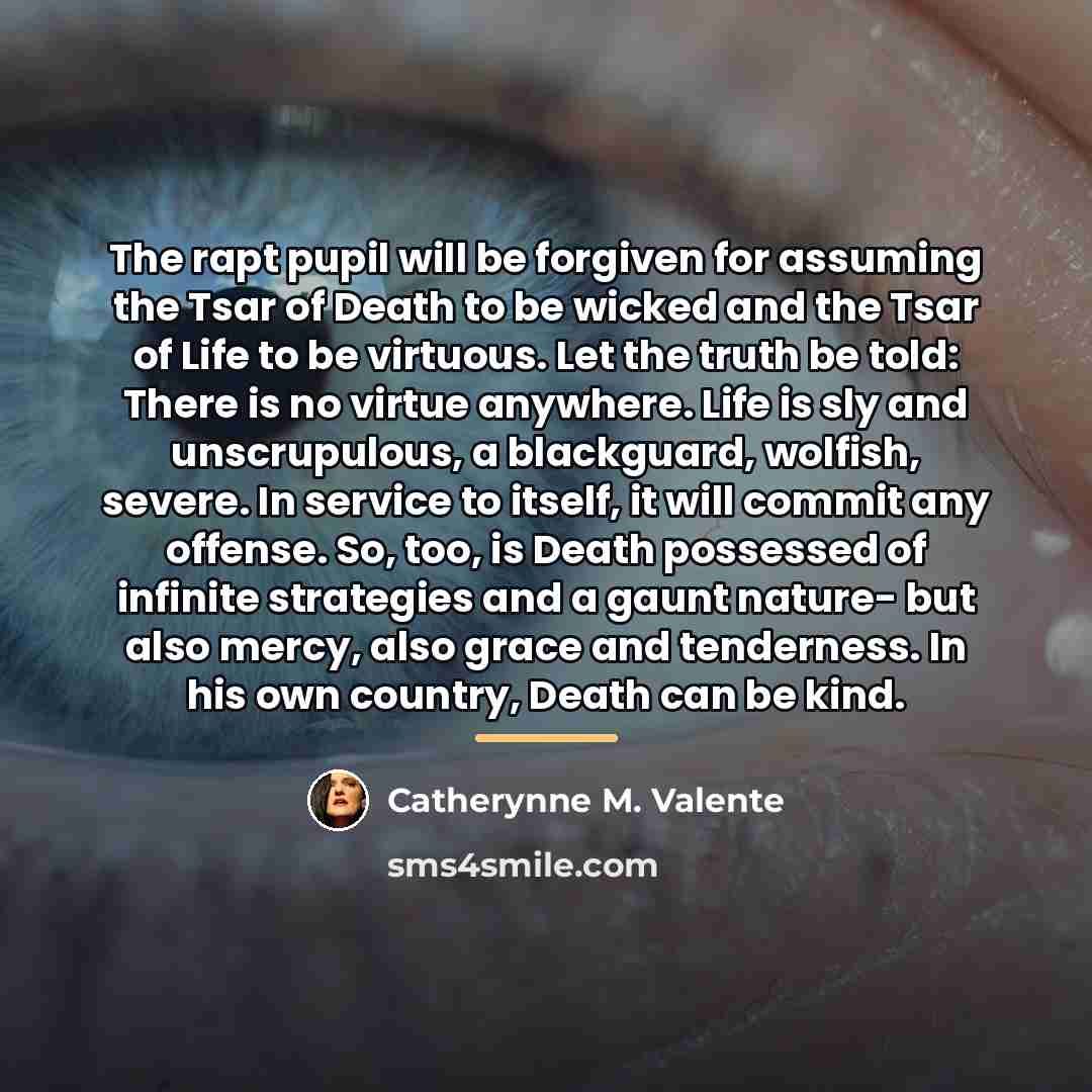 “The rapt pupil will be forgiven for assuming the Tsar…” quote by Catherynne M. Valente