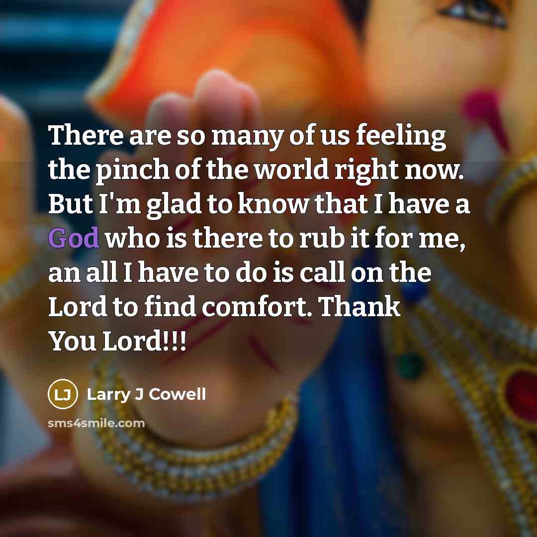 “There are so many of us feeling the pinch of…” quote by Larry J Cowell