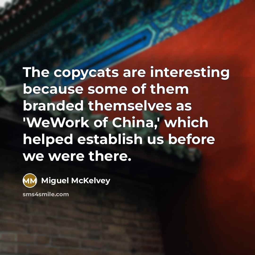 “The copycats are interesting because some of them branded themselves…” quote by Miguel McKelvey