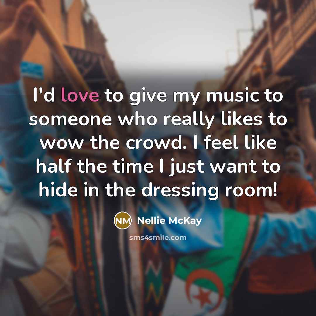 “I'd love to give my music to someone who really…” quote by Nellie McKay