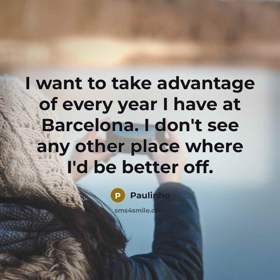 “I want to take advantage of every year I have…” quote by Paulinho